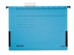 Závěsné desky A4 Leitz Alpha s bočnicemi modrá