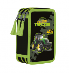 Školní penál třípatrový Traktor