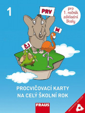 1.ročník Český jazyk Procvičovací karty na celý školní rok pro děti s SVP