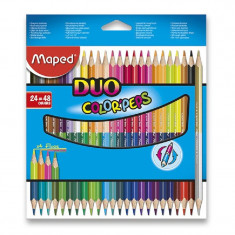 Trojhranné pastelky Maped ColorPeps oboustranné Duo 48 barev