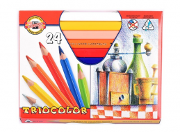 Trojhranné pastelky KOH-I-NOOR Triocolor 24ks