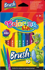 Popisovač štětcový Colorino 10ks Brush