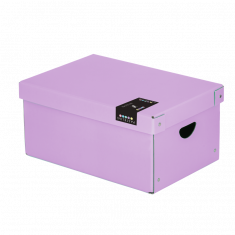 Úložná krabice velká PASTELINi lamino fialová