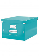 Úložná krabice A4 střední Leitz Click & Store WOW tyrkysová