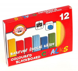 Školní křídy K-I-N 12ks mix barev