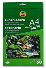Fotopapír A4 190g 50ls K-I-N mat