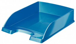 Zásuvka A4 Leitz Plus WOW modrá metalíza