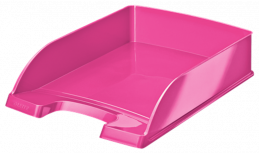 Zásuvka A4 Leitz Plus WOW růžová metalíza