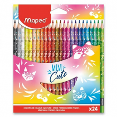 Trojhranné pastelky Maped Color‘Peps Mini Cute 24ks