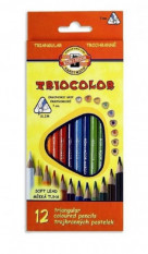 Trojhranné pastelky K-I-N Triocolor Slim 3132 12ks
