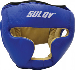 Chránič hlavy uzavřený SULOV®, kožený, vel. L, modrý