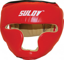 Chránič hlavy uzavřený SULOV®, kožený, vel. M, červený