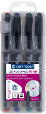 Liner Centropen 4616 CD/DVD permanentní sada 4ks