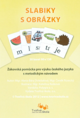 1.ročník Český jazyk Slabiky s obrázky 30 barevných karet pro práci žáků