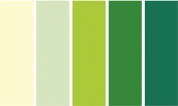 Papír hedvábný mix zelených barev