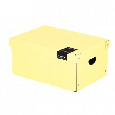Úložná krabice velká PASTELINi lamino žlutá