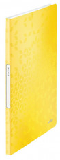 Katalogová kniha A4 Leitz WOW 20ls žlutá