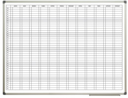 Plánovací tabule roční 1200x900mm AL rám