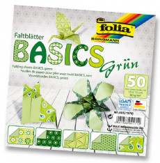 Papír na origami Basics zelený