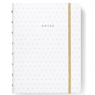 Zápisník A5 Filofax Notebook Moonlight Bílá
