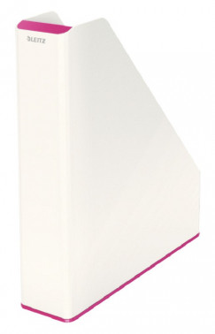 Archivační box zkosený PVC Leitz WOW bílo-růžový