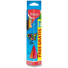 Trojhranné pastelky Maped Color'Peps 12ks s ořezávátkem