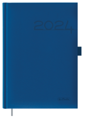 Diář 2024 denní A5 Herlitz modrý