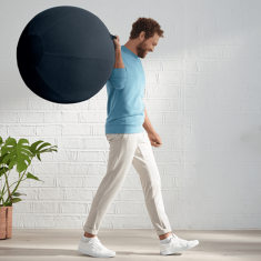 Gymnastický míč na sezení Leitz Ergo Cosy šedý