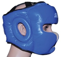 Chránič hlavy uzavřený SULOV®, kožený, vel. M, modrý