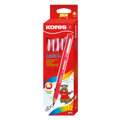 Trojhranná tužka silná Kores Coach s gumou