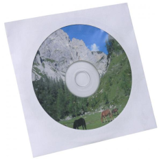 Papírová obálka na CD/DVD s okénkem