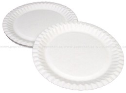 Papírový talíř mělký 18cm 50ks