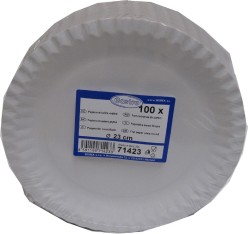 Papírový talíř mělký 23cm 100ks