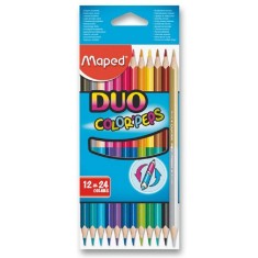 Trojhranné pastelky Maped ColorPeps oboustranné Duo 24 barev