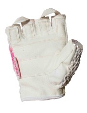 Fitness rukavice LIFEFIT® KNIT, vel. M, růžovo-bílé