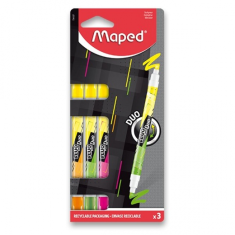 Oboustranný zvýrazňovač Maped Fluo Peps Neon Duo 3ks