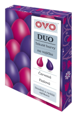 Tekutá barva OVO Duo červená/fialová