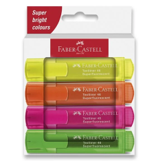 Zvýrazňovače Faber-Castell Neon 4ks