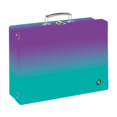 Kufřík A4 hranatý OXY Ombre Purple-blue
