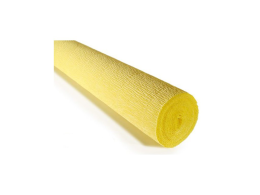 Krepový papír 50x250cm světle žlutý