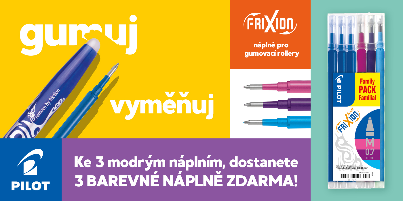 Frixion 3 + 3 náplně zdarma