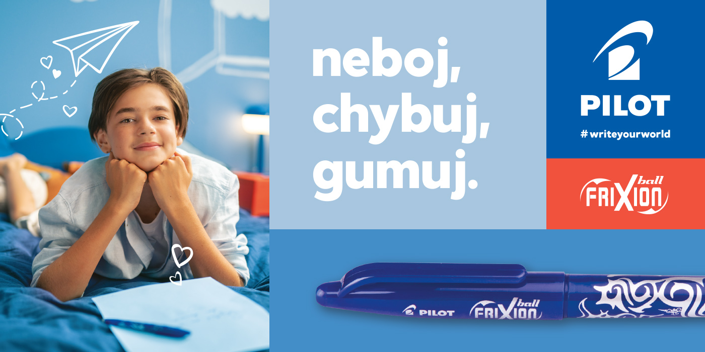 PILOT FRIXION - neboj, chybuj, gumuj