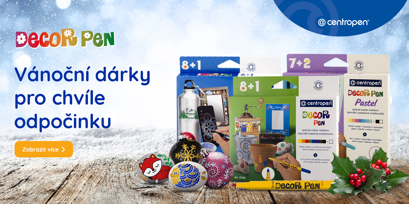 Decor pen - Vánoční dárky pro chvíle odpočinku