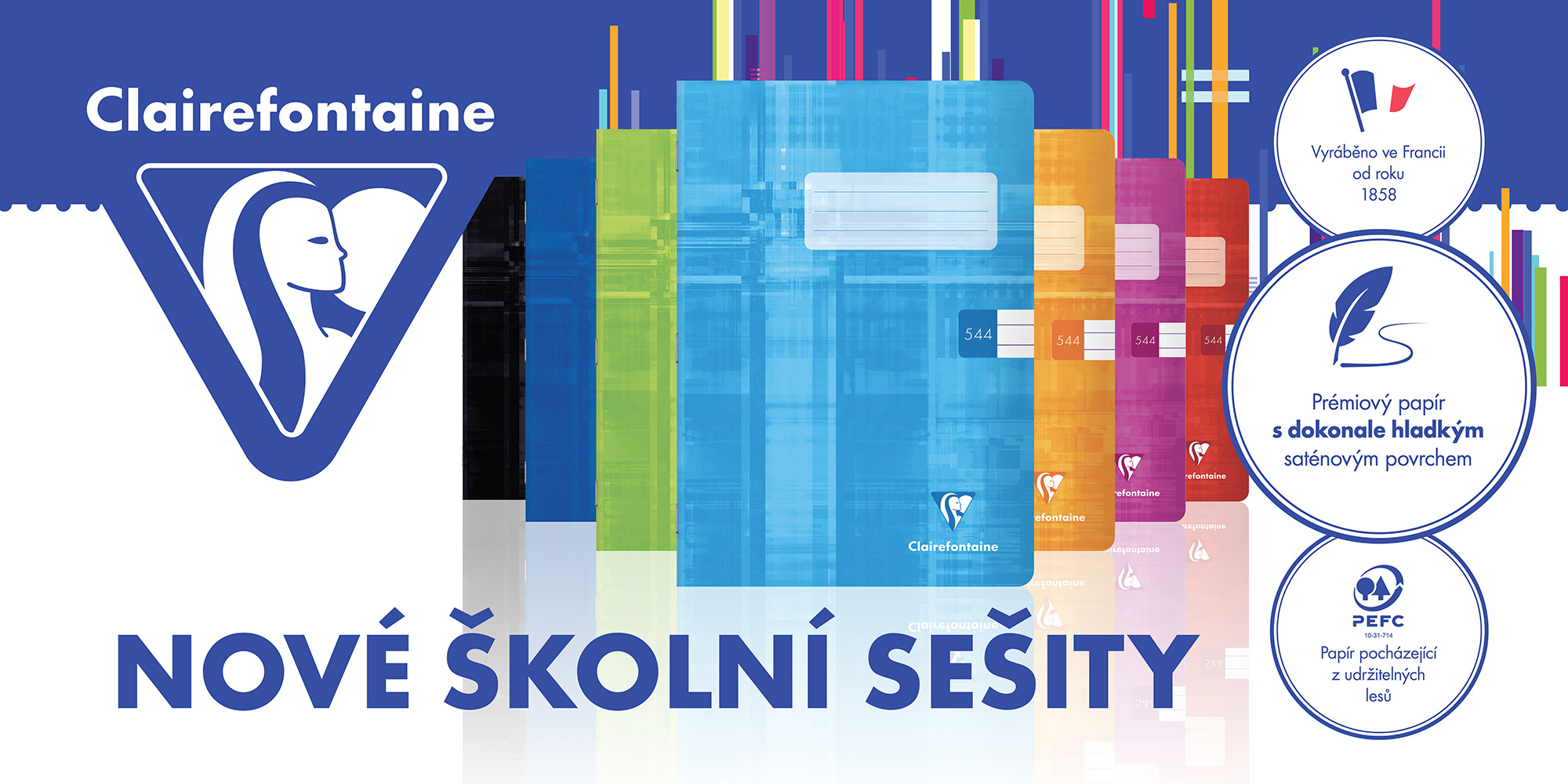 Clairefontaine - Nové školní sešity