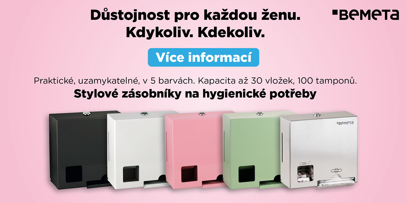 Stylové zásobníky na hygienické potřeby