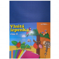 Barevná vlnitá lepenka B4 10ks tmavě modrá