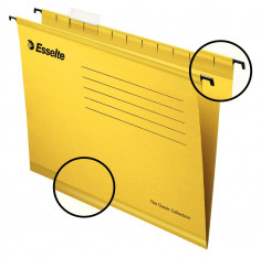Třídicí závěsné desky Esselte Classic 25ks žluté
