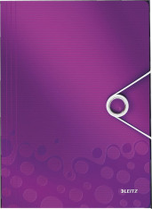 Desky na spisy box 3cm Leitz WOW purpurové