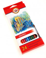 Akvarelové pastelky KOH-I-NOOR 3718 24ks