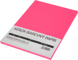Barevný kancelářský papír neon růžová A4 80g